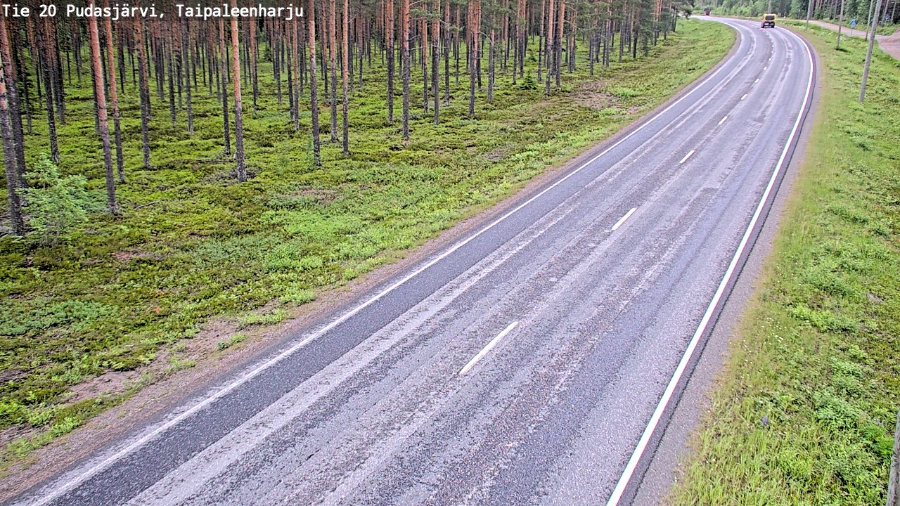 Kelikamerat Kuva Tie 20 Pudasjärvi, Taipaleenharju, Pudasjärvi, Pohjois-Pohjanmaa