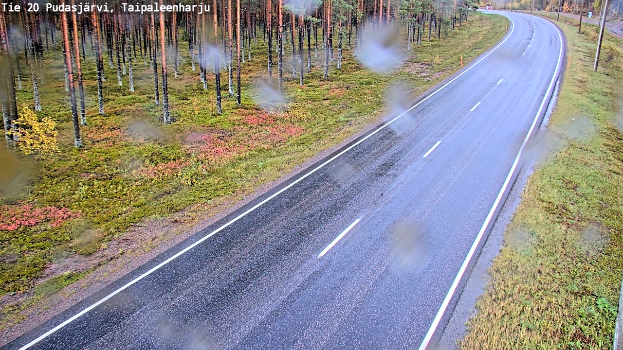 Kelikamerat Kuva Tie 20 Pudasjärvi, Taipaleenharju, Pudasjärvi, Pohjois-Pohjanmaa