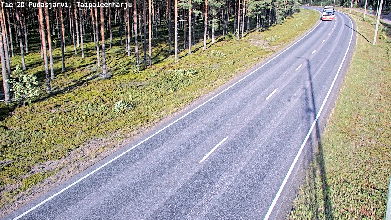 Kelikamerat Kuva Tie 20 Pudasjärvi, Taipaleenharju, Pudasjärvi, Pohjois-Pohjanmaa