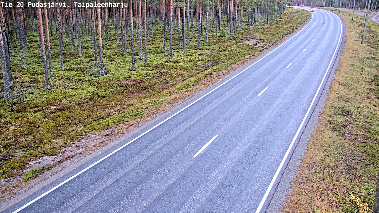 Kelikamerat Kuva Tie 20 Pudasjärvi, Taipaleenharju, Pudasjärvi, Pohjois-Pohjanmaa