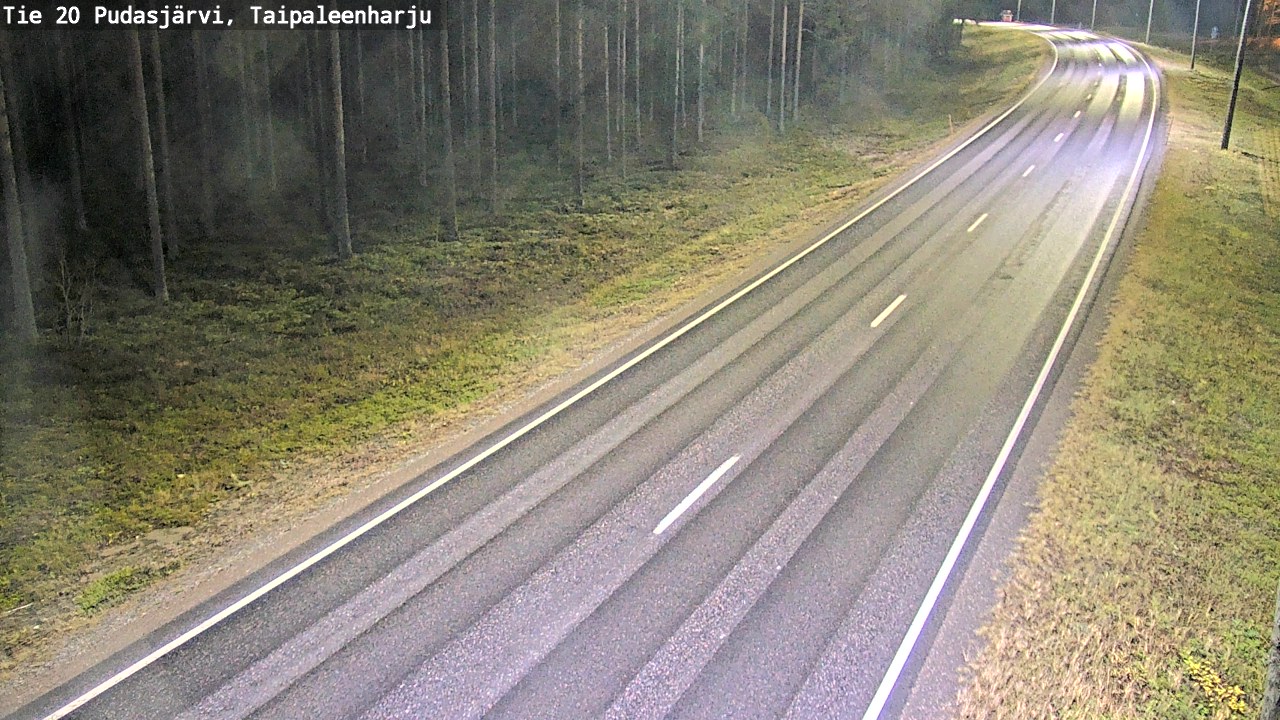 Kelikamerat Kuva Tie 20 Pudasjärvi, Taipaleenharju, Pudasjärvi, Pohjois-Pohjanmaa