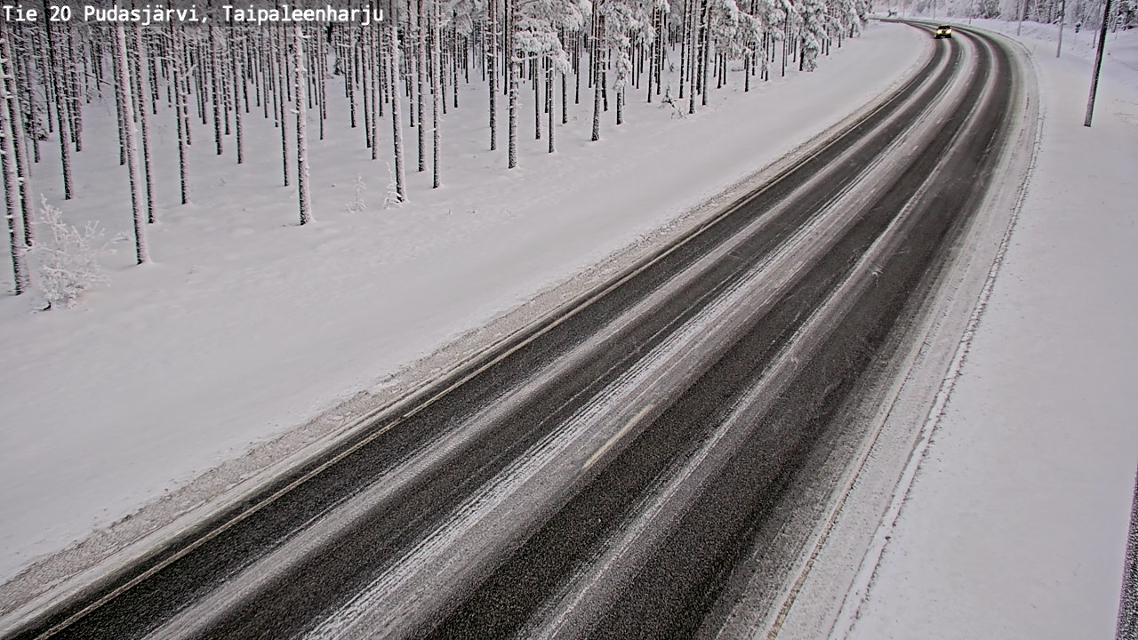 Kelikamerat Kuva Tie 20 Pudasjärvi, Taipaleenharju, Pudasjärvi, Pohjois-Pohjanmaa