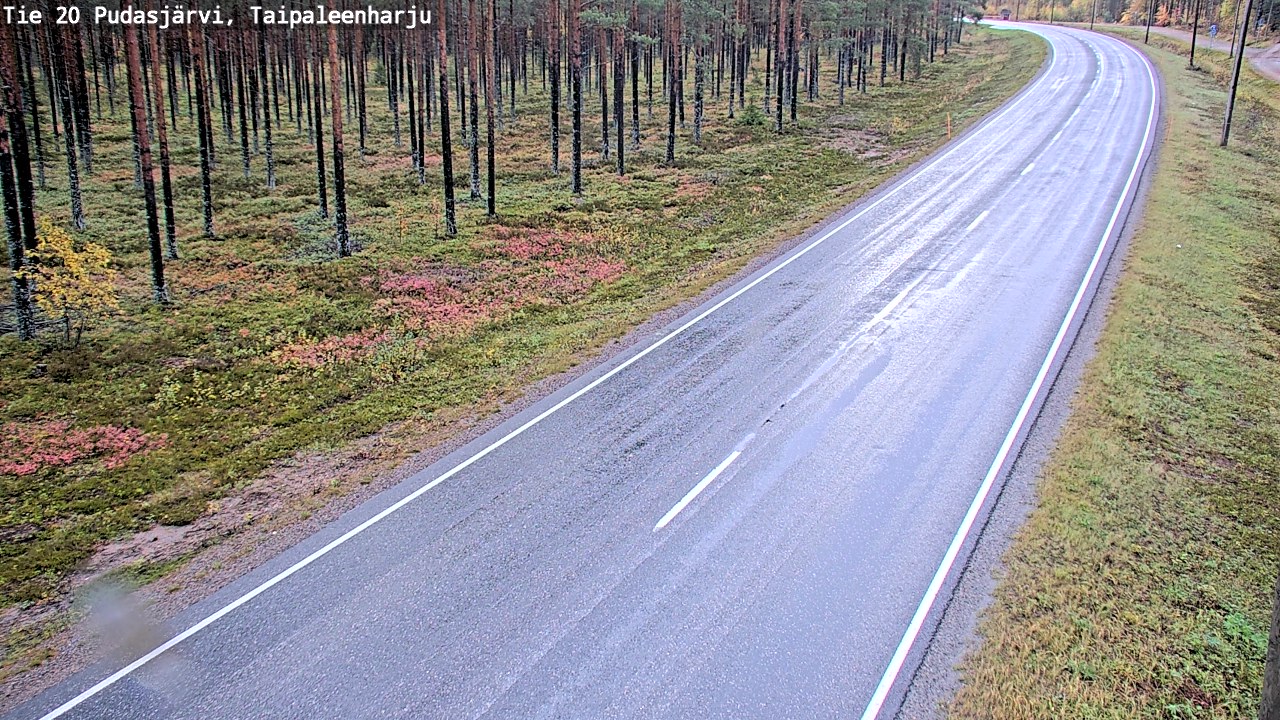 Kelikamerat Kuva Tie 20 Pudasjärvi, Taipaleenharju, Pudasjärvi, Pohjois-Pohjanmaa
