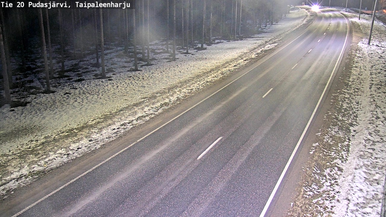 Kelikamerat Kuva Tie 20 Pudasjärvi, Taipaleenharju, Pudasjärvi, Pohjois-Pohjanmaa