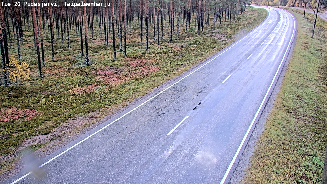 Kelikamerat Kuva Tie 20 Pudasjärvi, Taipaleenharju, Pudasjärvi, Pohjois-Pohjanmaa