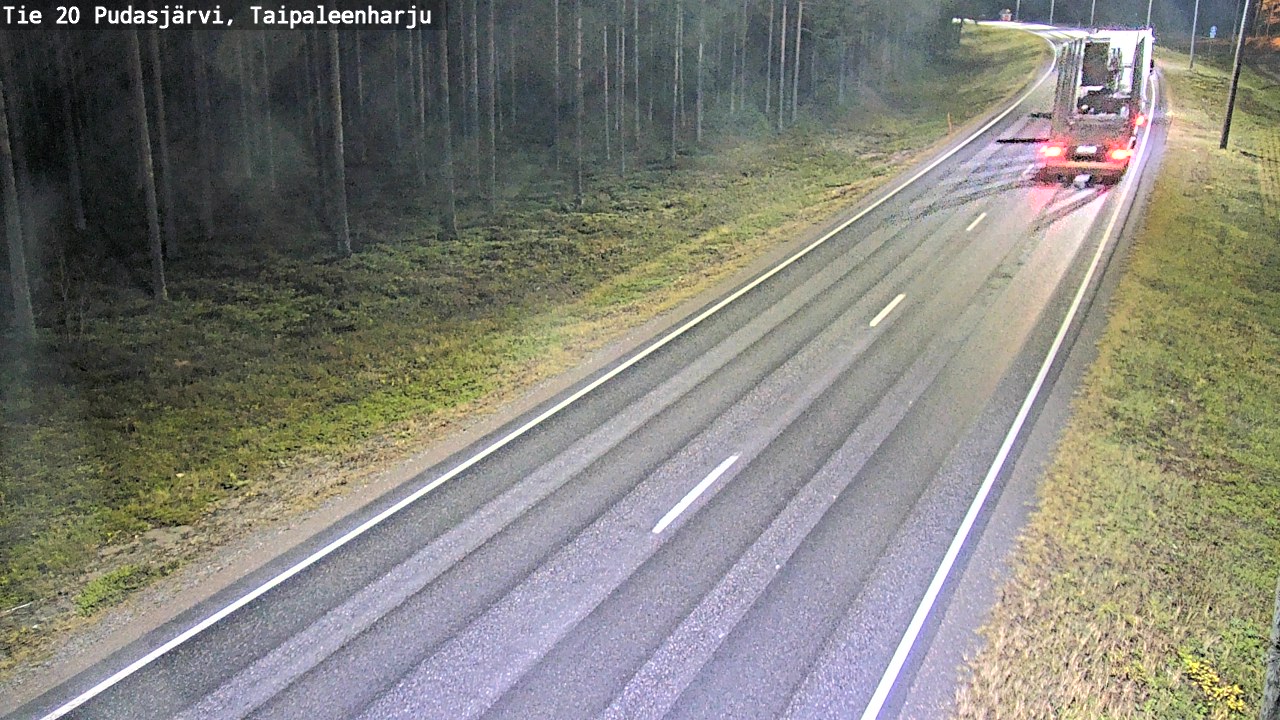 Kelikamerat Kuva Tie 20 Pudasjärvi, Taipaleenharju, Pudasjärvi, Pohjois-Pohjanmaa