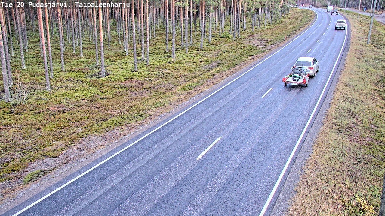 Kelikamerat Kuva Tie 20 Pudasjärvi, Taipaleenharju, Pudasjärvi, Pohjois-Pohjanmaa