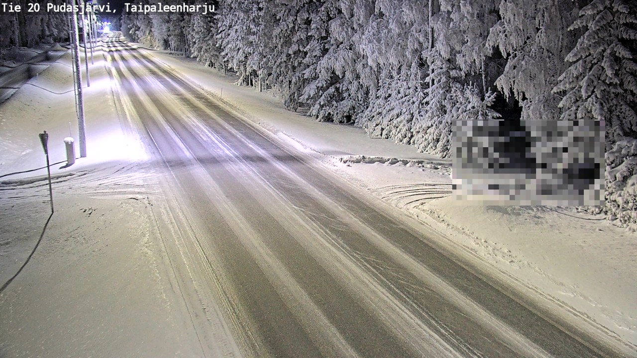 Kelikamerat Kuva Tie 20 Pudasjärvi, Taipaleenharju, Pudasjärvi, Pohjois-Pohjanmaa