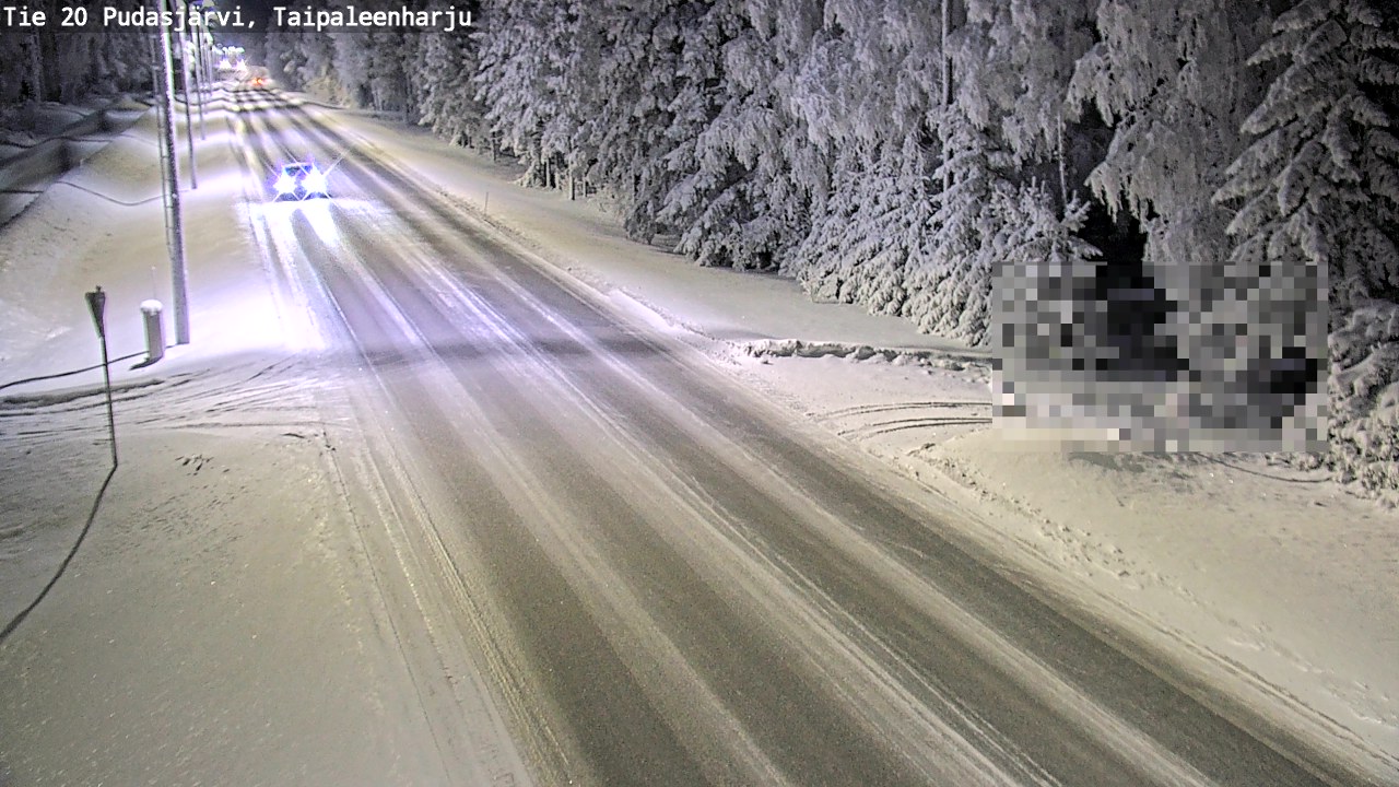 Kelikamerat Kuva Tie 20 Pudasjärvi, Taipaleenharju, Pudasjärvi, Pohjois-Pohjanmaa