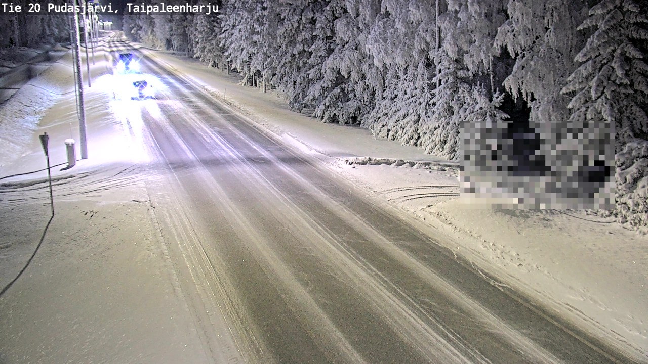 Kelikamerat Kuva Tie 20 Pudasjärvi, Taipaleenharju, Pudasjärvi, Pohjois-Pohjanmaa