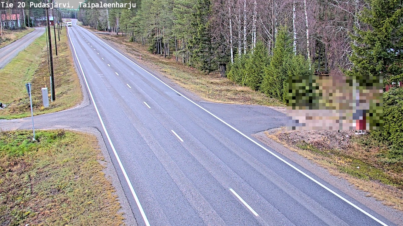 Kelikamerat Kuva Tie 20 Pudasjärvi, Taipaleenharju, Pudasjärvi, Pohjois-Pohjanmaa