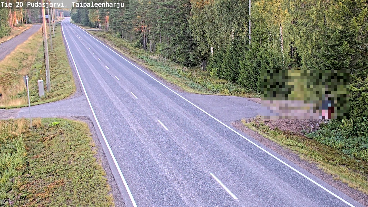 Kelikamerat Kuva Tie 20 Pudasjärvi, Taipaleenharju, Pudasjärvi, Pohjois-Pohjanmaa
