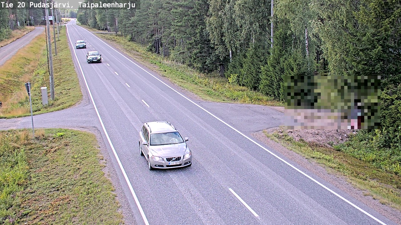 Kelikamerat Kuva Tie 20 Pudasjärvi, Taipaleenharju, Pudasjärvi, Pohjois-Pohjanmaa