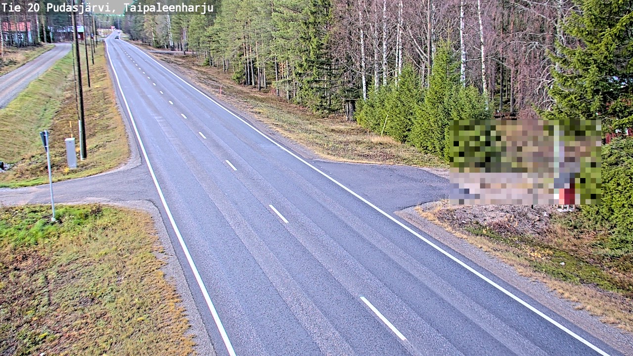 Kelikamerat Kuva Tie 20 Pudasjärvi, Taipaleenharju, Pudasjärvi, Pohjois-Pohjanmaa