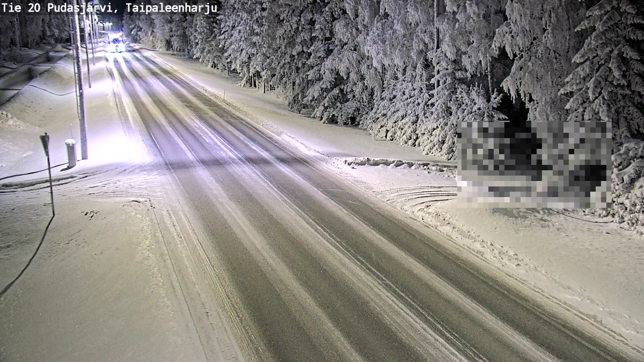 Kelikamerat Kuva Tie 20 Pudasjärvi, Taipaleenharju, Pudasjärvi, Pohjois-Pohjanmaa