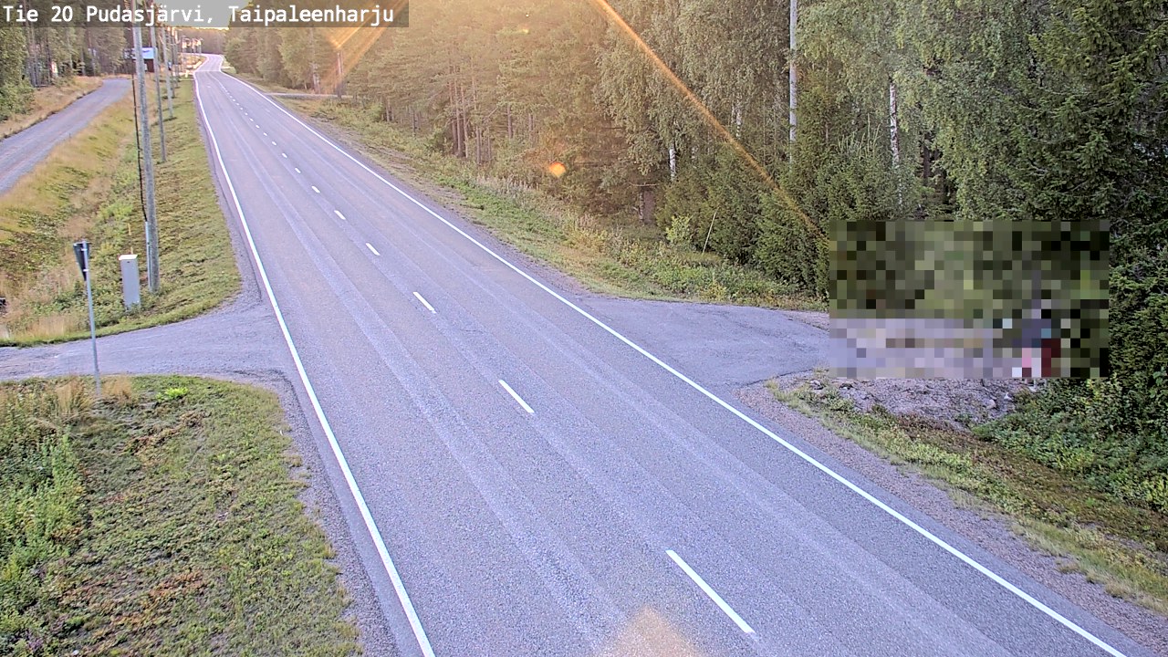 Kelikamerat Kuva Tie 20 Pudasjärvi, Taipaleenharju, Pudasjärvi, Pohjois-Pohjanmaa