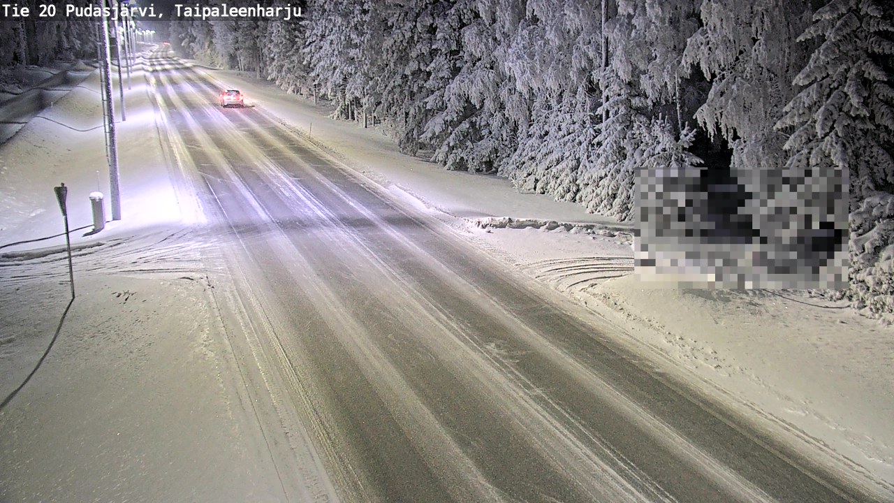 Kelikamerat Kuva Tie 20 Pudasjärvi, Taipaleenharju, Pudasjärvi, Pohjois-Pohjanmaa