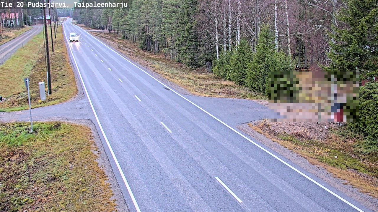 Kelikamerat Kuva Tie 20 Pudasjärvi, Taipaleenharju, Pudasjärvi, Pohjois-Pohjanmaa