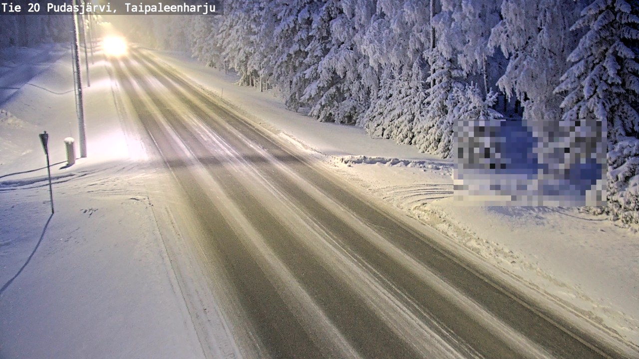 Kelikamerat Kuva Tie 20 Pudasjärvi, Taipaleenharju, Pudasjärvi, Pohjois-Pohjanmaa