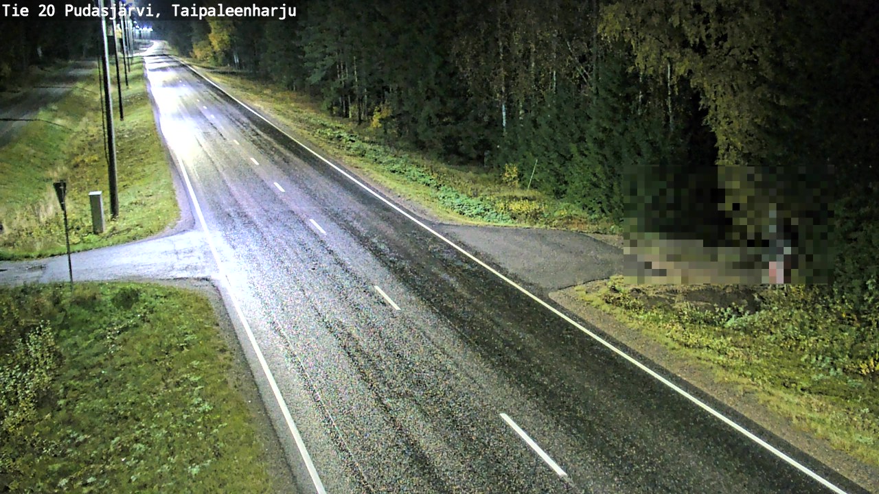 Kelikamerat Kuva Tie 20 Pudasjärvi, Taipaleenharju, Pudasjärvi, Pohjois-Pohjanmaa