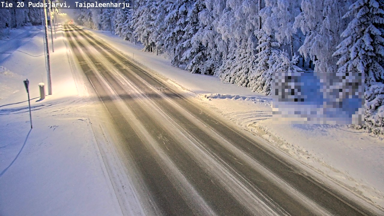 Kelikamerat Kuva Tie 20 Pudasjärvi, Taipaleenharju, Pudasjärvi, Pohjois-Pohjanmaa