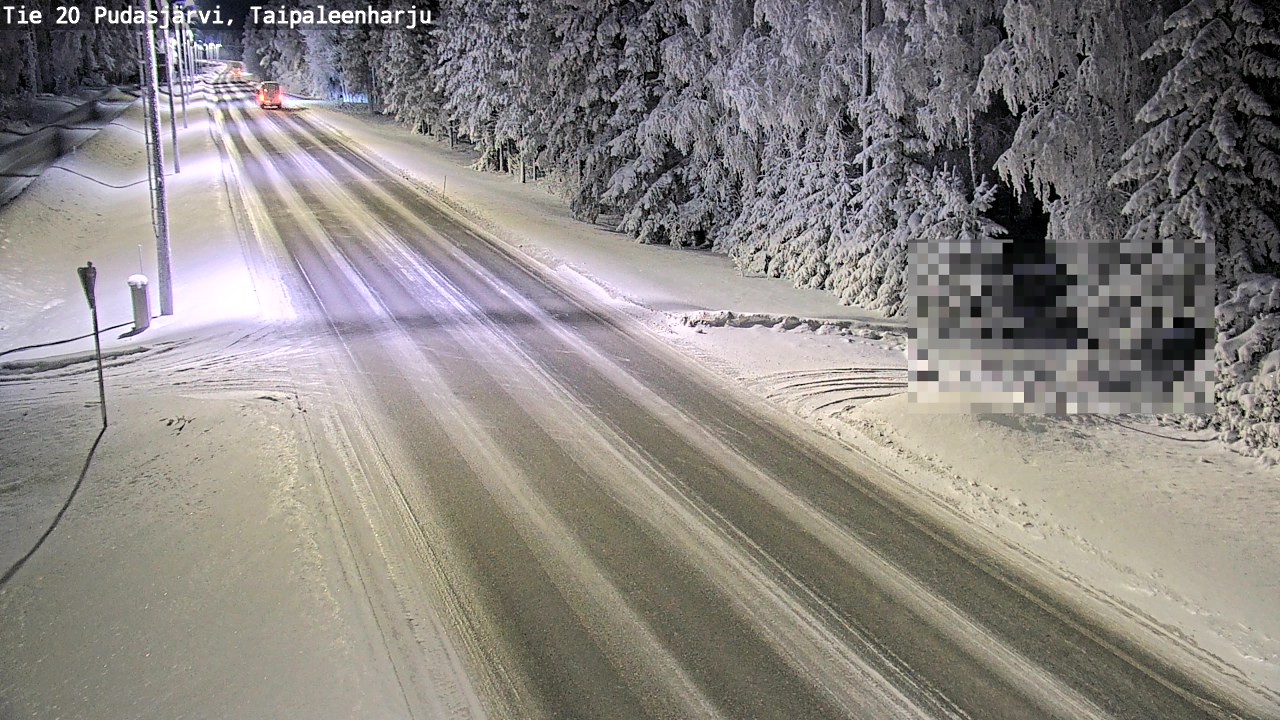 Kelikamerat Kuva Tie 20 Pudasjärvi, Taipaleenharju, Pudasjärvi, Pohjois-Pohjanmaa