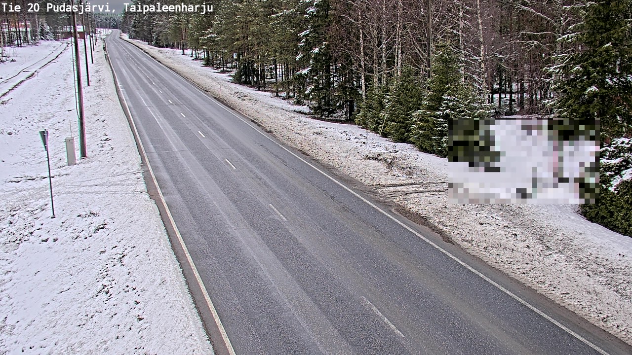 Kelikamerat Kuva Tie 20 Pudasjärvi, Taipaleenharju, Pudasjärvi, Pohjois-Pohjanmaa