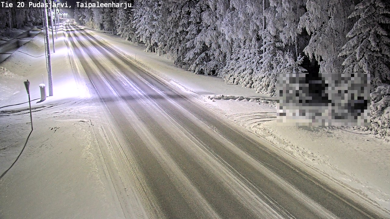 Kelikamerat Kuva Tie 20 Pudasjärvi, Taipaleenharju, Pudasjärvi, Pohjois-Pohjanmaa