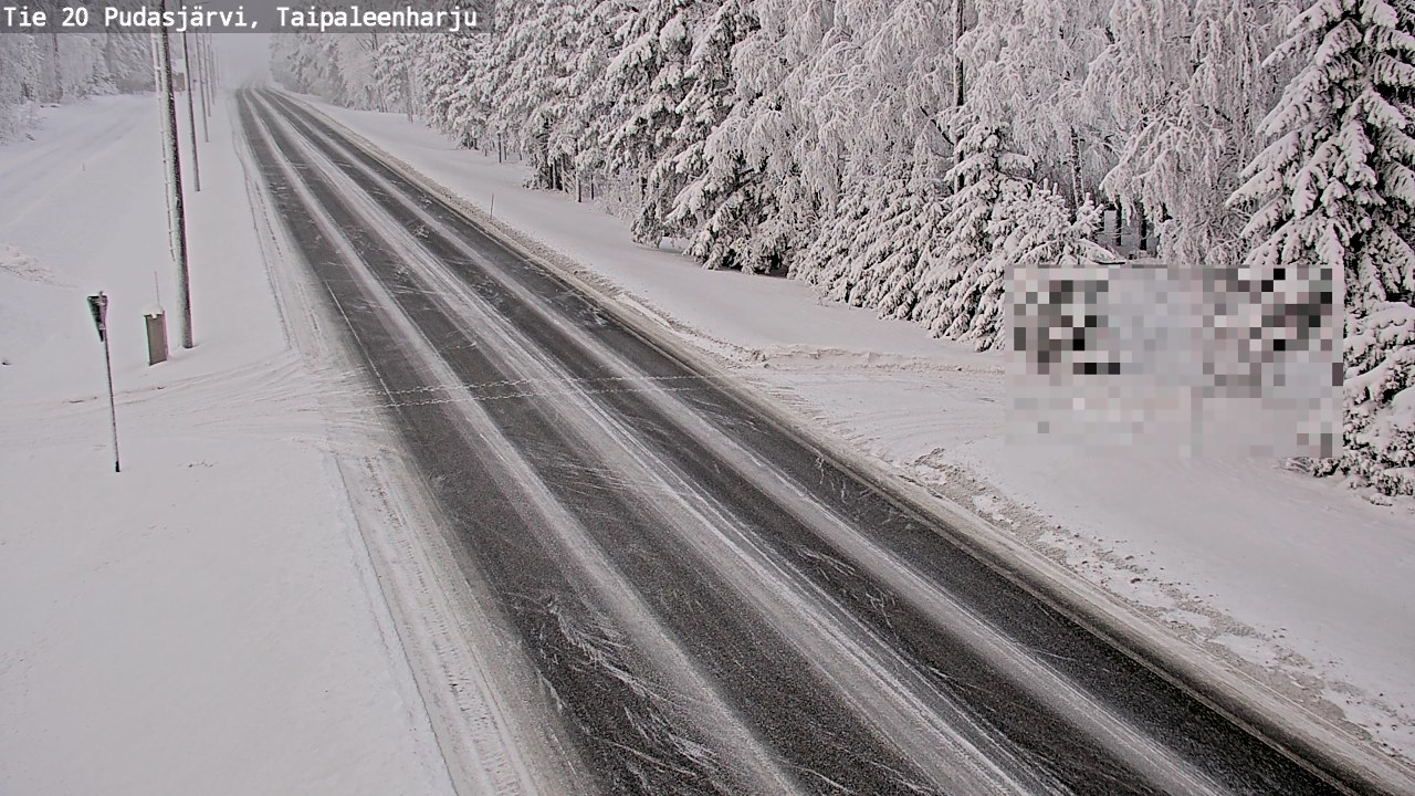 Kelikamerat Kuva Tie 20 Pudasjärvi, Taipaleenharju, Pudasjärvi, Pohjois-Pohjanmaa