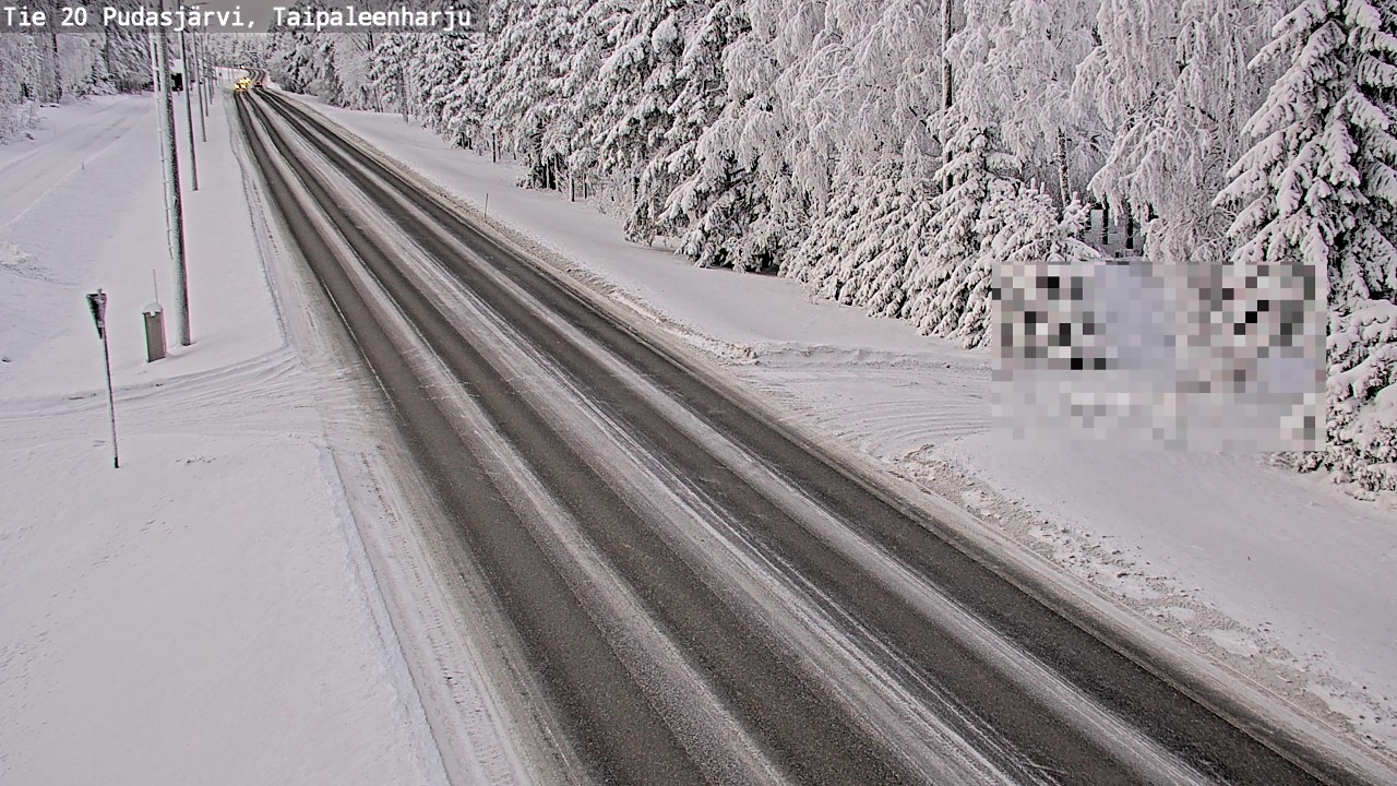 Kelikamerat Kuva Tie 20 Pudasjärvi, Taipaleenharju, Pudasjärvi, Pohjois-Pohjanmaa
