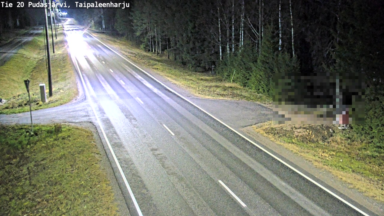 Kelikamerat Kuva Tie 20 Pudasjärvi, Taipaleenharju, Pudasjärvi, Pohjois-Pohjanmaa