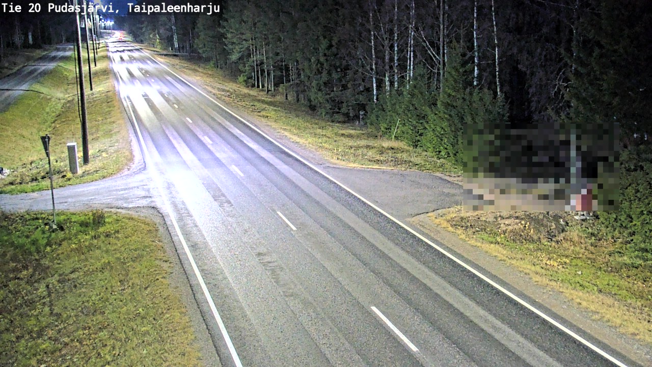 Kelikamerat Kuva Tie 20 Pudasjärvi, Taipaleenharju, Pudasjärvi, Pohjois-Pohjanmaa