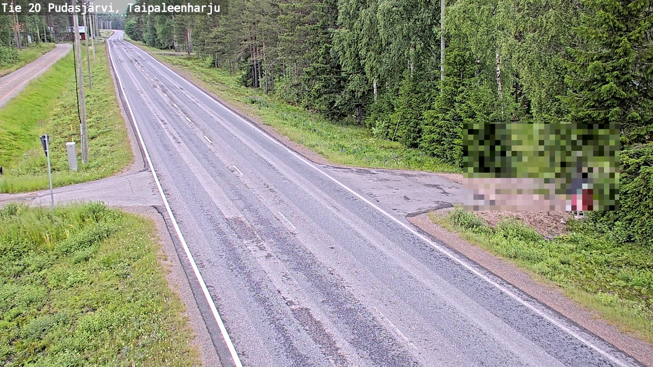 Kelikamerat Kuva Tie 20 Pudasjärvi, Taipaleenharju, Pudasjärvi, Pohjois-Pohjanmaa