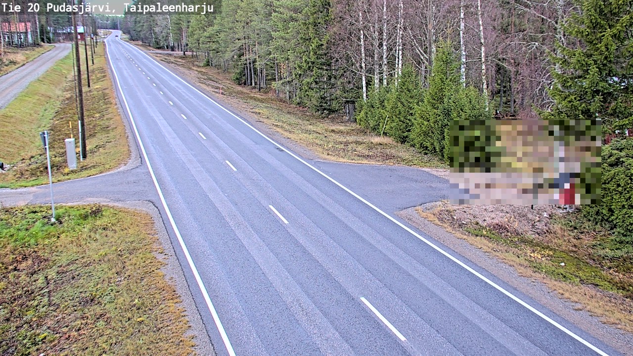 Kelikamerat Kuva Tie 20 Pudasjärvi, Taipaleenharju, Pudasjärvi, Pohjois-Pohjanmaa