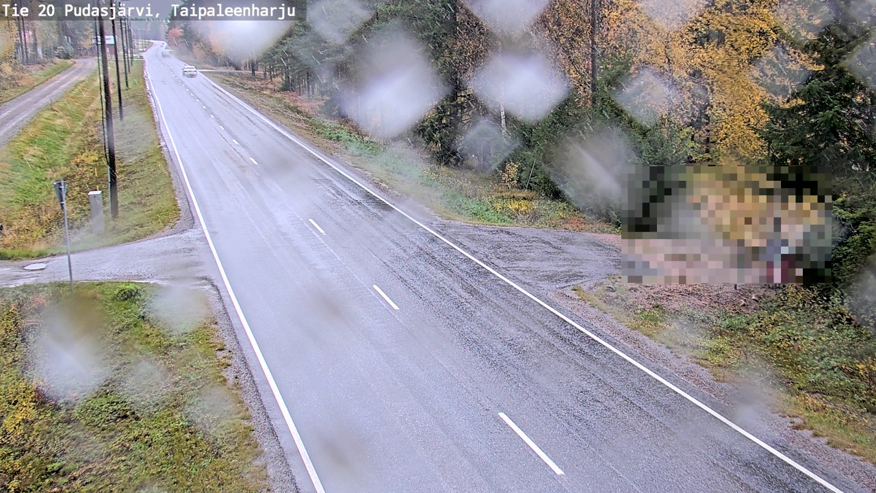 Weather Camera Image Väg 20 Pudasjärvi, Taipaleenharju, Pudasjärvi, Pohjois-Pohjanmaa