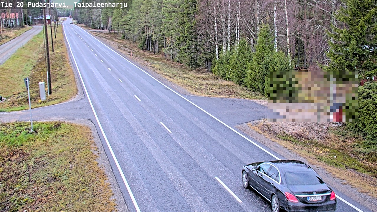 Kelikamerat Kuva Tie 20 Pudasjärvi, Taipaleenharju, Pudasjärvi, Pohjois-Pohjanmaa