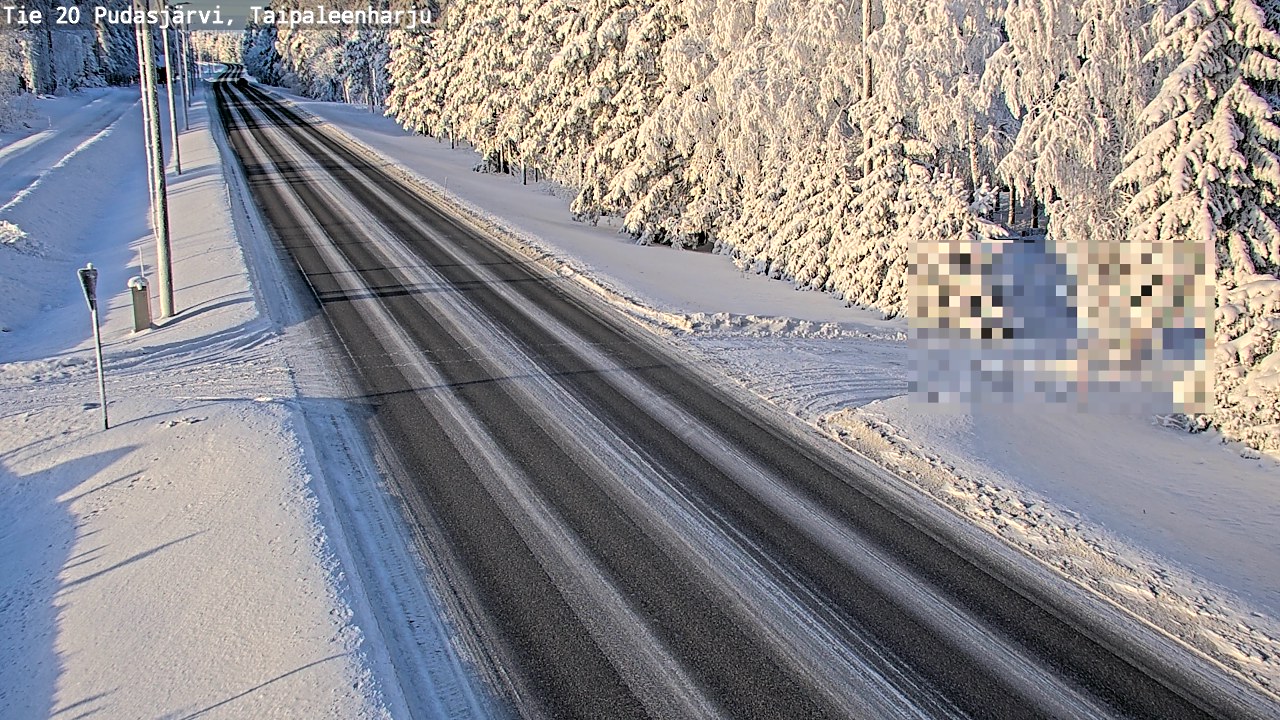 Kelikamerat Kuva Tie 20 Pudasjärvi, Taipaleenharju, Pudasjärvi, Pohjois-Pohjanmaa