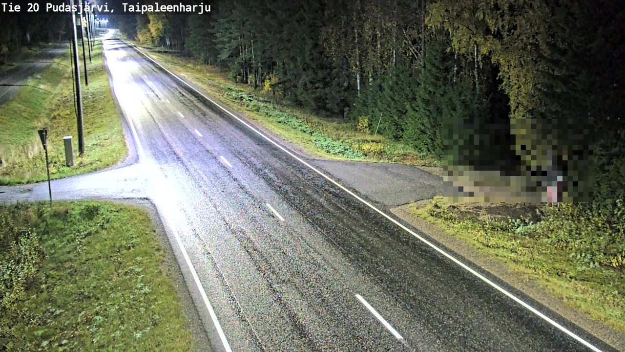Kelikamerat Kuva Tie 20 Pudasjärvi, Taipaleenharju, Pudasjärvi, Pohjois-Pohjanmaa