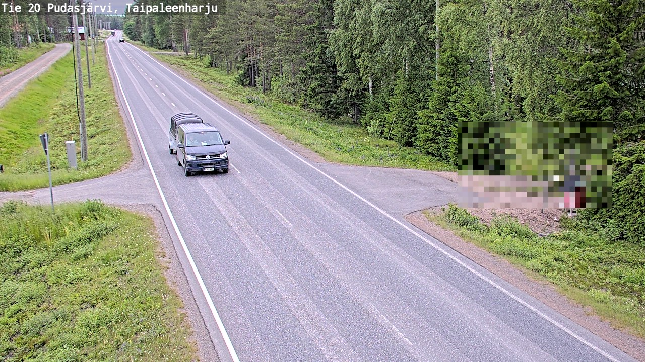 Kelikamerat Kuva Tie 20 Pudasjärvi, Taipaleenharju, Pudasjärvi, Pohjois-Pohjanmaa