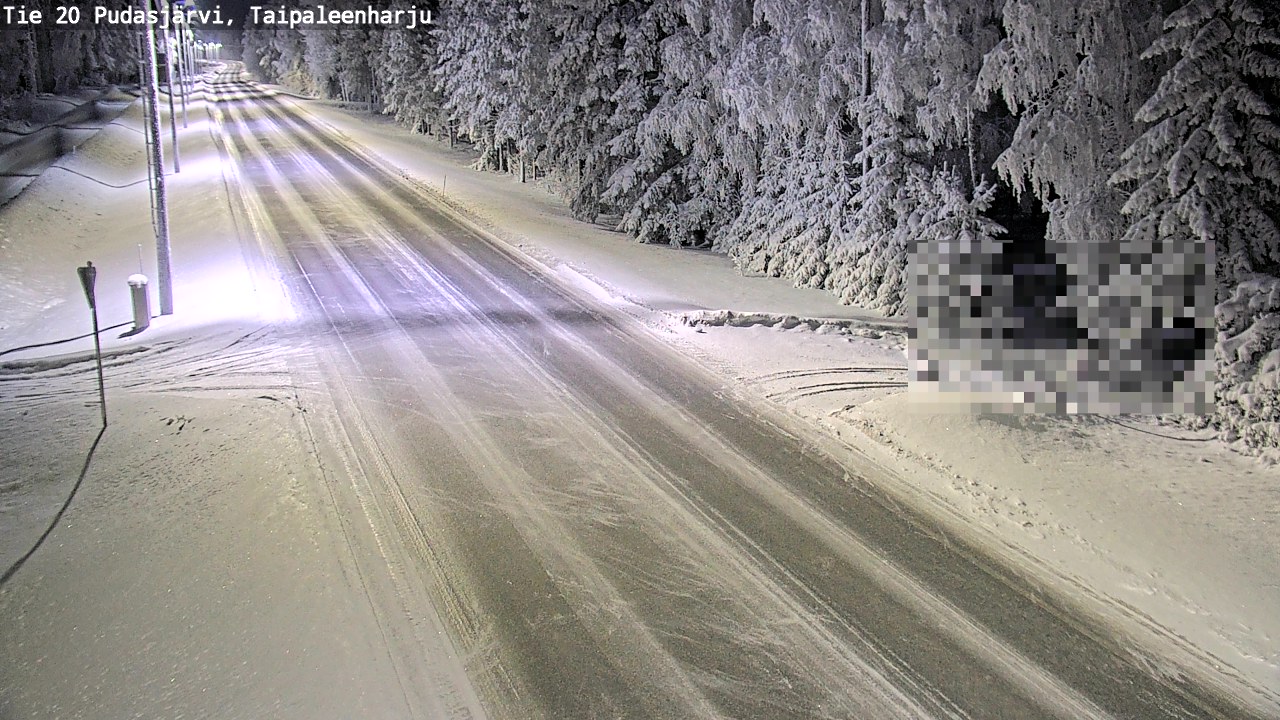 Kelikamerat Kuva Tie 20 Pudasjärvi, Taipaleenharju, Pudasjärvi, Pohjois-Pohjanmaa