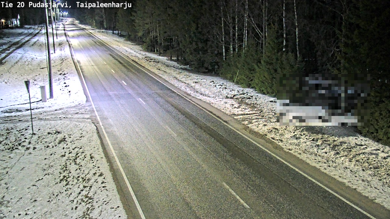 Kelikamerat Kuva Tie 20 Pudasjärvi, Taipaleenharju, Pudasjärvi, Pohjois-Pohjanmaa