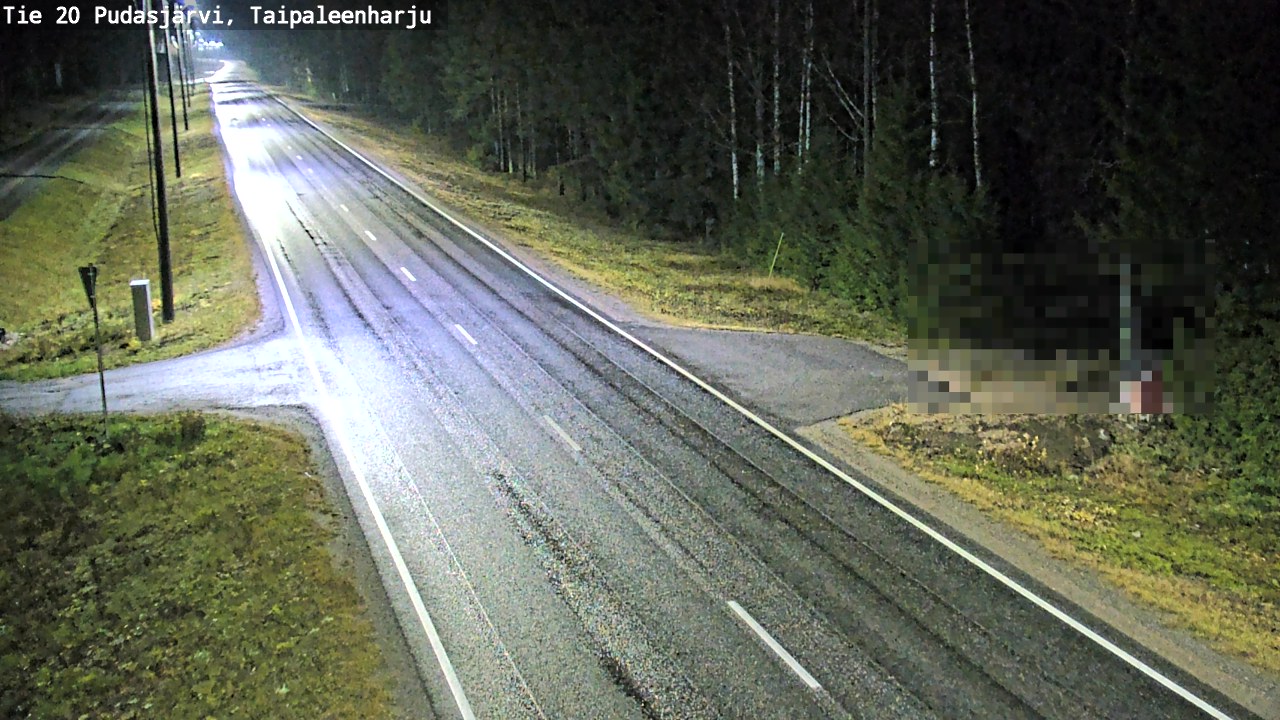 Kelikamerat Kuva Tie 20 Pudasjärvi, Taipaleenharju, Pudasjärvi, Pohjois-Pohjanmaa