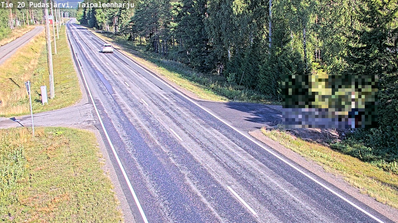Kelikamerat Kuva Tie 20 Pudasjärvi, Taipaleenharju, Pudasjärvi, Pohjois-Pohjanmaa