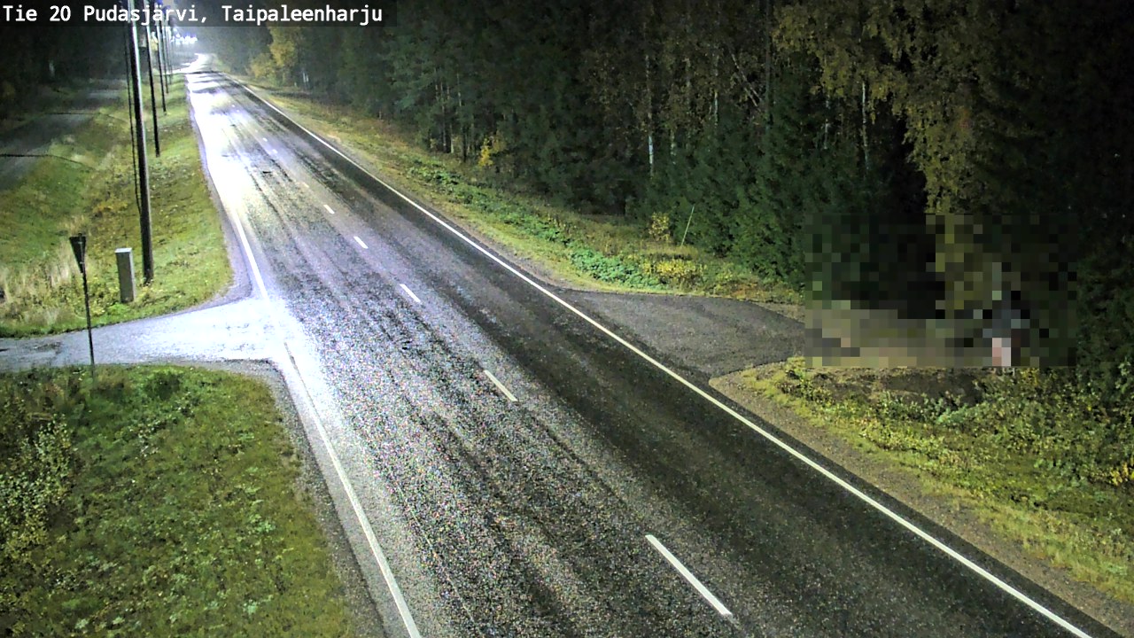 Kelikamerat Kuva Tie 20 Pudasjärvi, Taipaleenharju, Pudasjärvi, Pohjois-Pohjanmaa