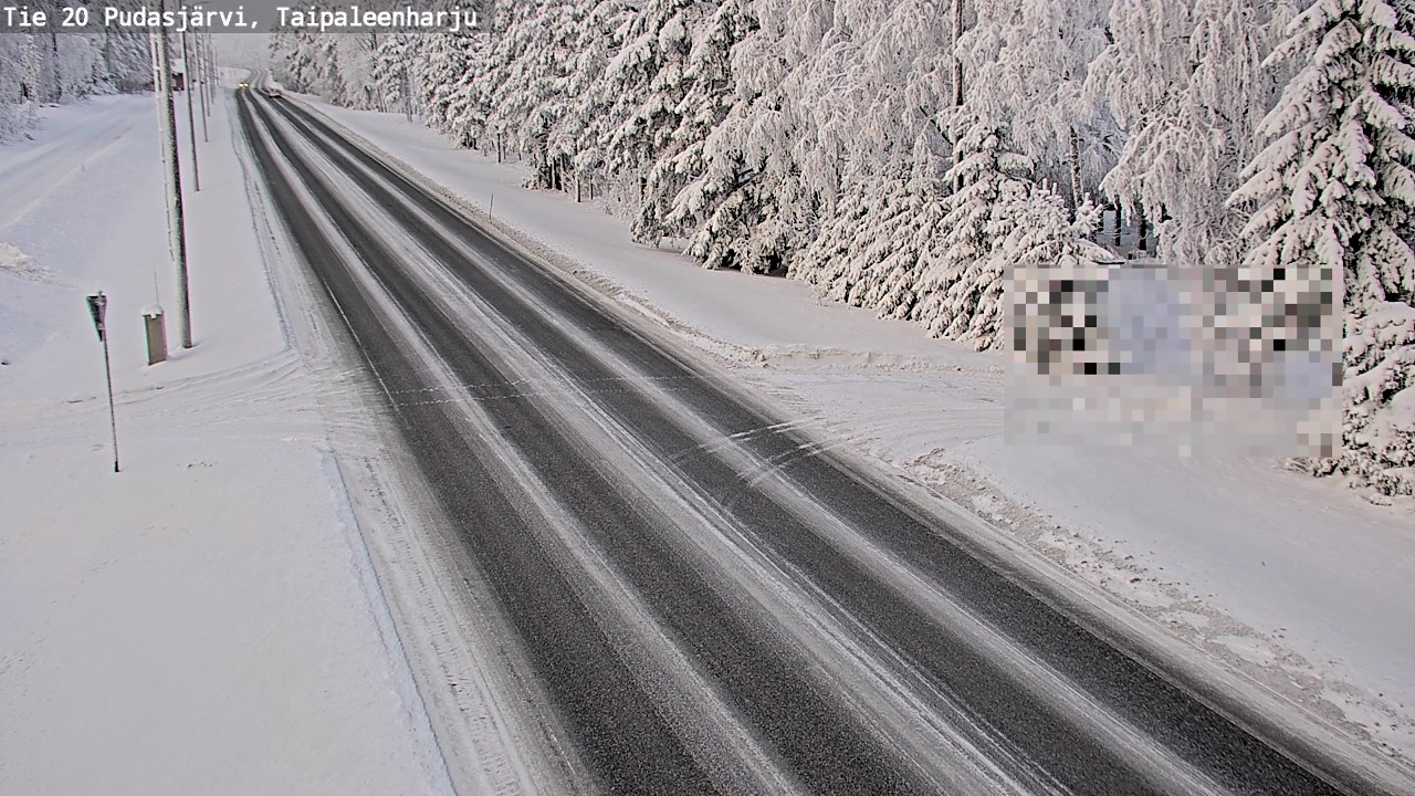 Kelikamerat Kuva Tie 20 Pudasjärvi, Taipaleenharju, Pudasjärvi, Pohjois-Pohjanmaa