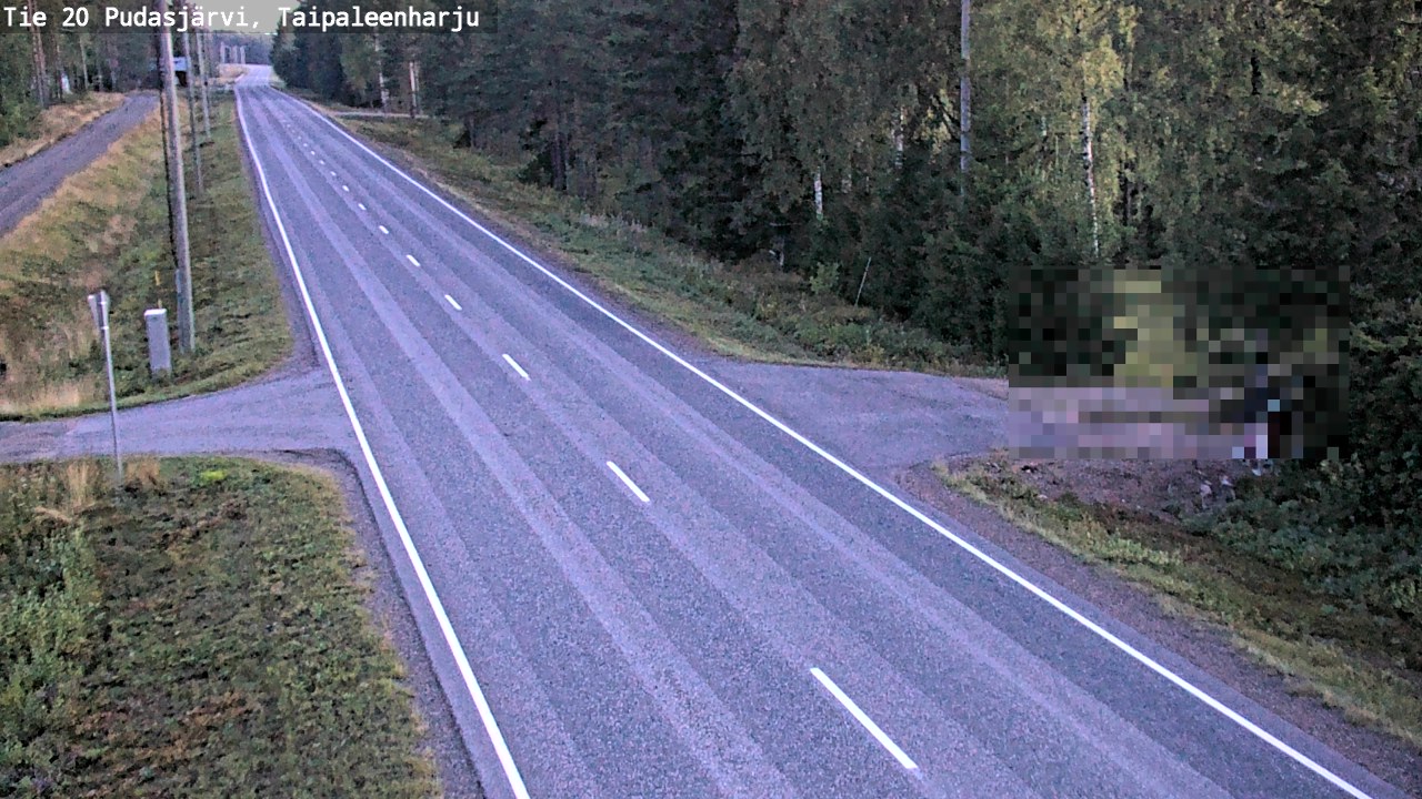 Kelikamerat Kuva Tie 20 Pudasjärvi, Taipaleenharju, Pudasjärvi, Pohjois-Pohjanmaa