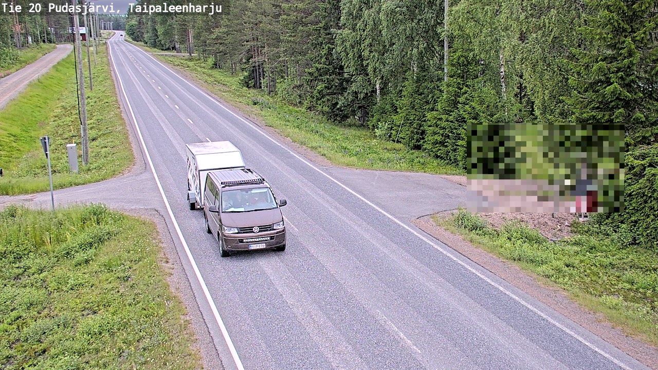 Kelikamerat Kuva Tie 20 Pudasjärvi, Taipaleenharju, Pudasjärvi, Pohjois-Pohjanmaa