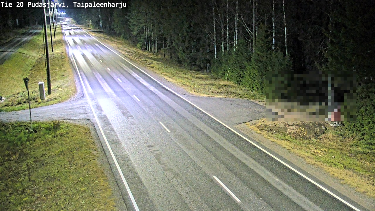 Kelikamerat Kuva Tie 20 Pudasjärvi, Taipaleenharju, Pudasjärvi, Pohjois-Pohjanmaa