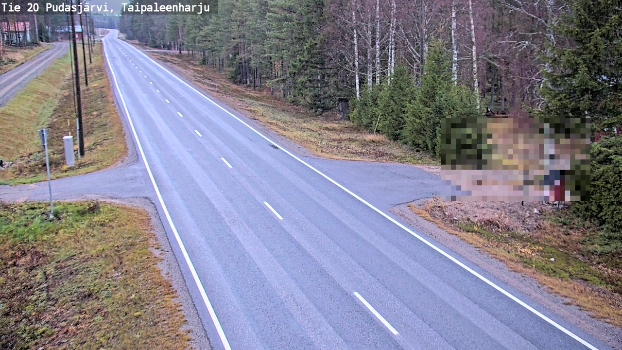 Kelikamerat Kuva Tie 20 Pudasjärvi, Taipaleenharju, Pudasjärvi, Pohjois-Pohjanmaa