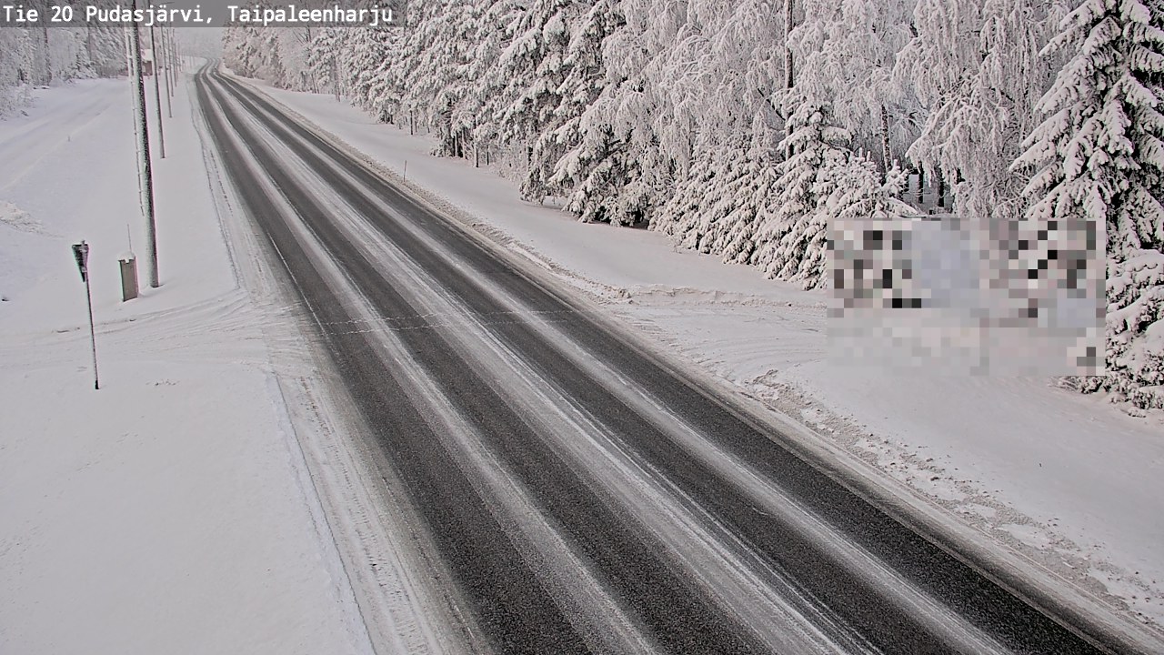 Kelikamerat Kuva Tie 20 Pudasjärvi, Taipaleenharju, Pudasjärvi, Pohjois-Pohjanmaa